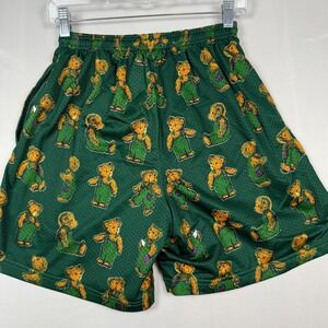 Lost Files Corduroy Bear Mesh Basketball Shorts Green Medium 2021 SS Mens
